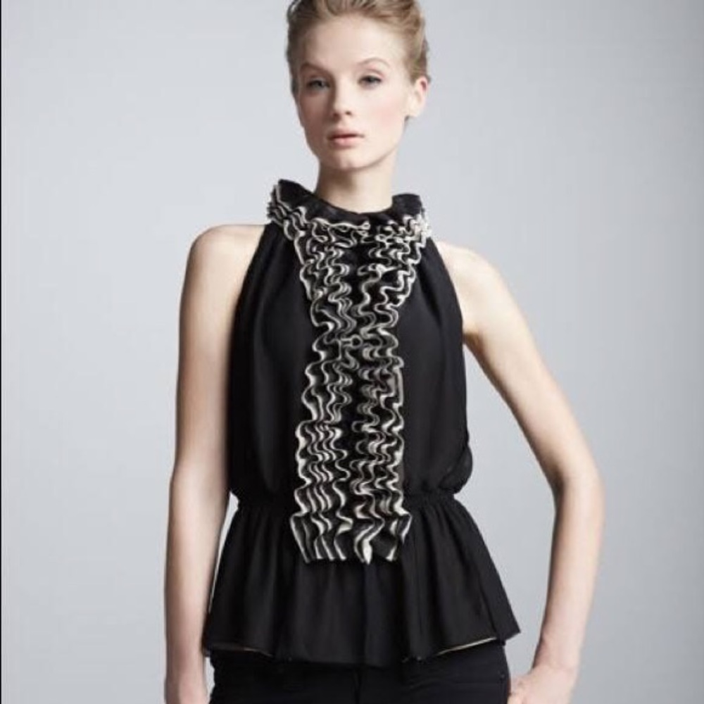 NEW Robert Rodriguez Ruffled Top XS